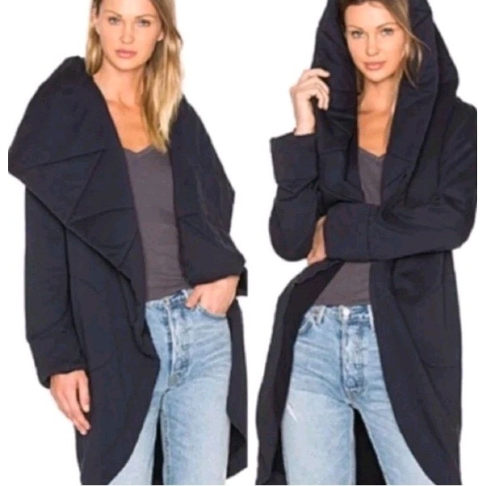 Young Fabulous & Broke Sandrine Quilted Coat S/M Gray Cozycore Cabincore Soft
